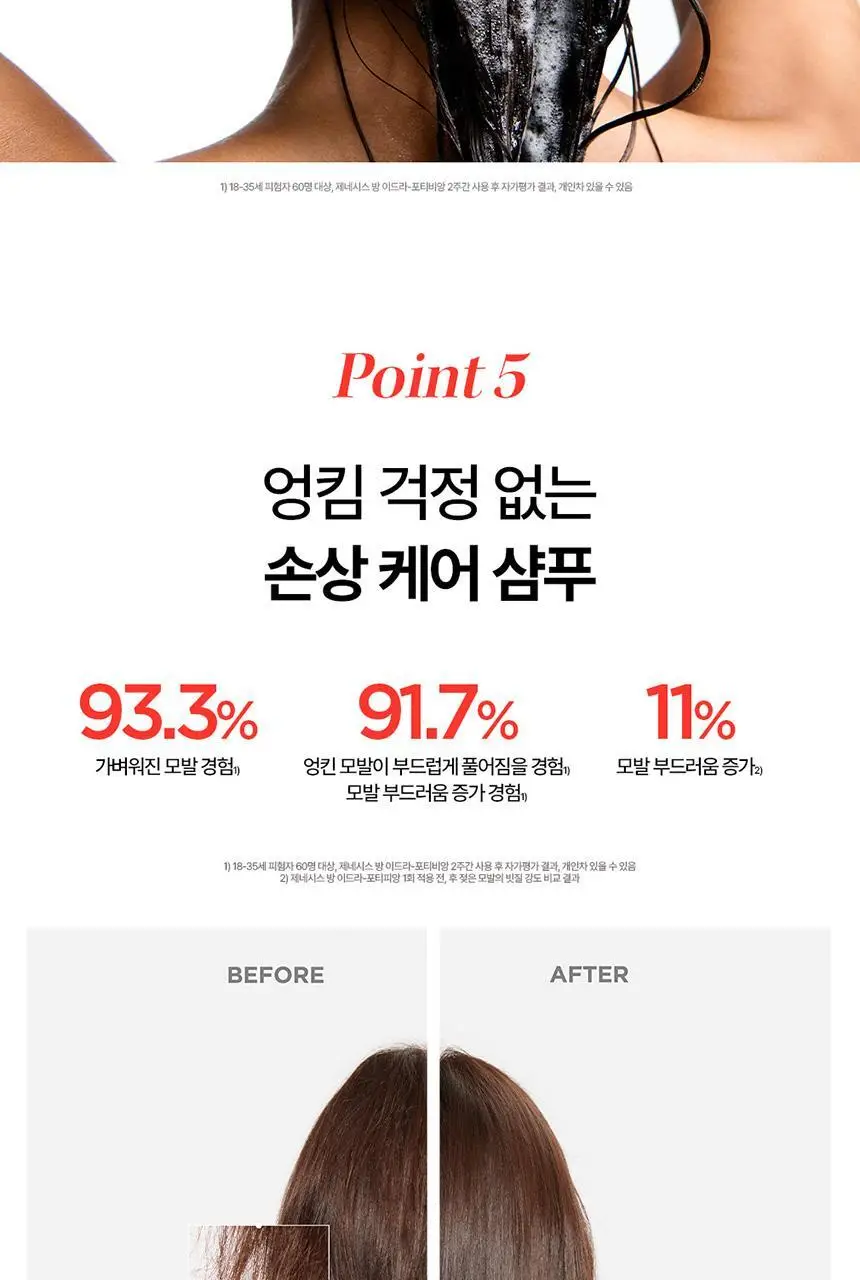 [얇은 모발용][새싹케어] 케라스타즈 제네시스 새싹샴푸 리필 500ml 상세페이지 13